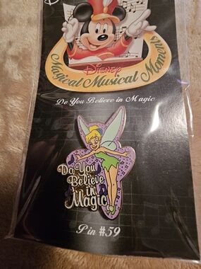 Disney Tinker Bell Enamel Pin‎ — Purple, Green & Gold 💜💚💛